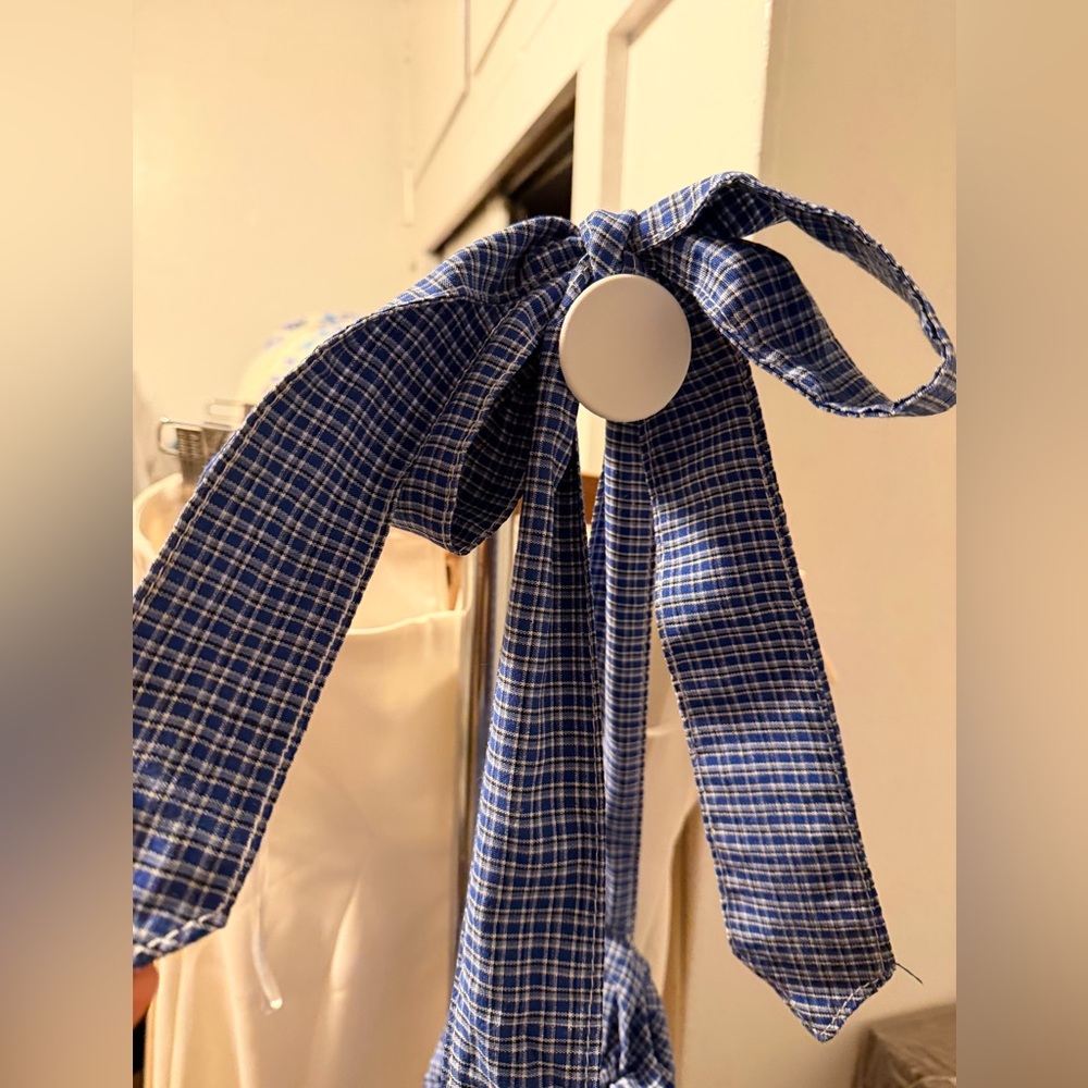Wonder Wonder Blue Checkered Shoulder Bag - Picture 7 of 10
